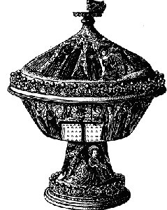 Королевский золотой кубок был изготовлен во Франции в четырнадцатом веке, однако позднее привезен в Англию и со времени правления Генриха VI до Джеймса I являлся частью британской королевской сокровищницы.